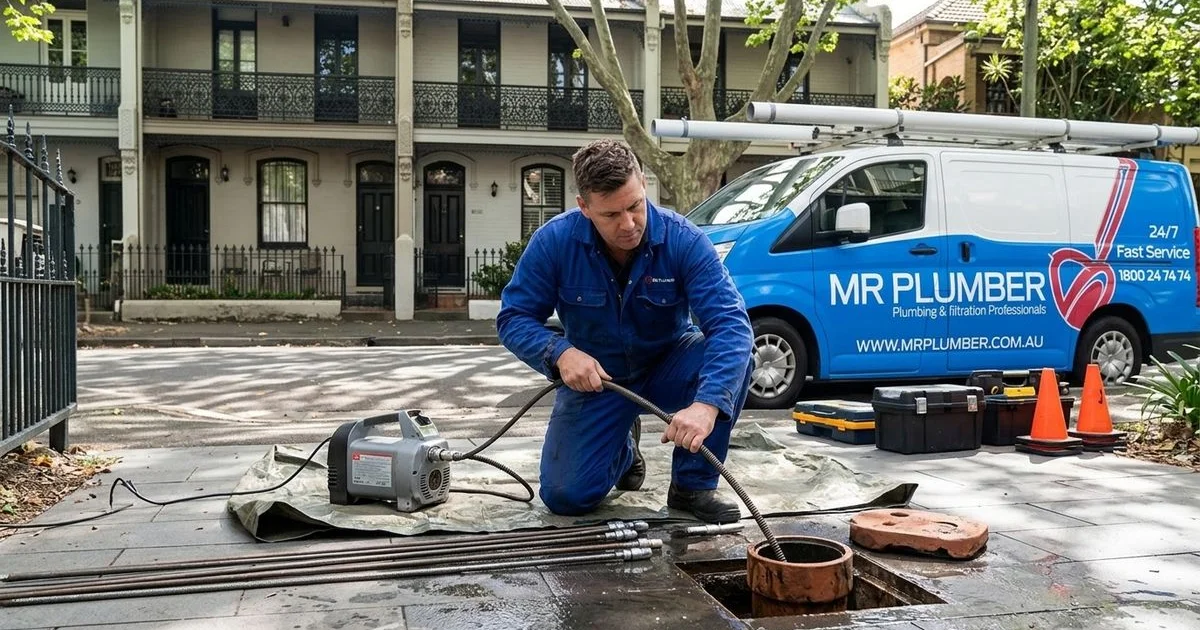 Plumber presenting a clear cost estimate for blocked drain clearing in Sydney